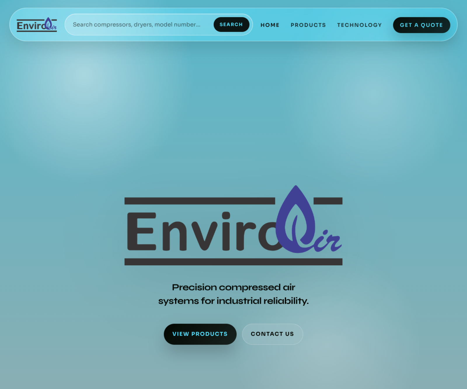 EnviroAir website preview